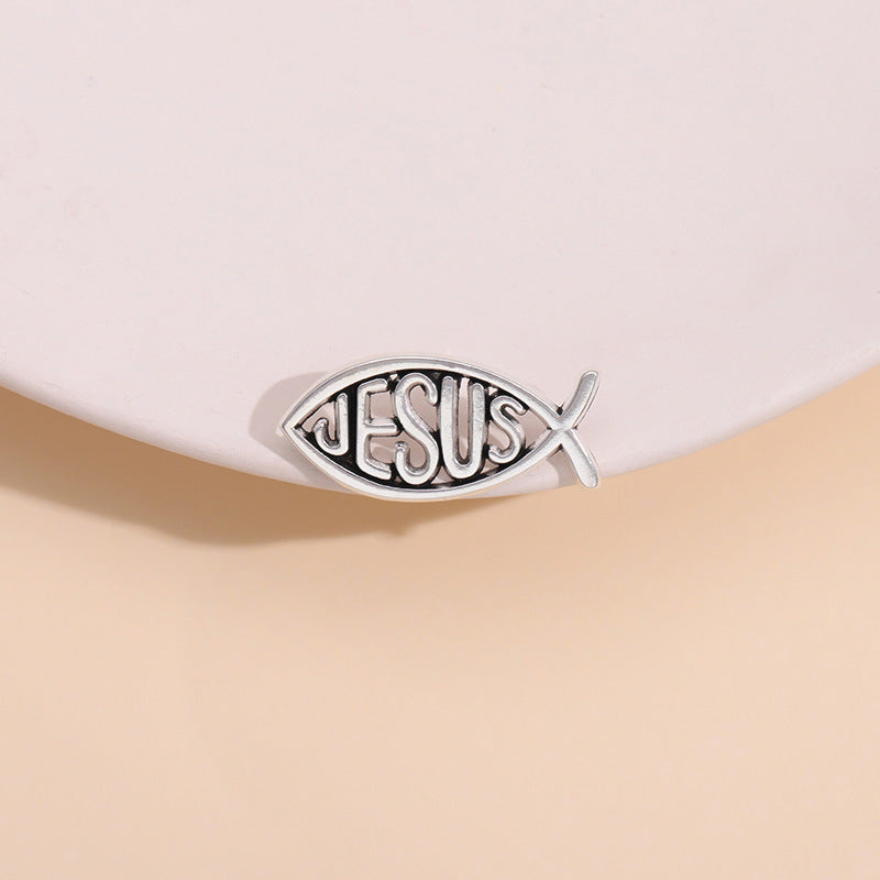 Jesus Fish Christianity Enamel Pins