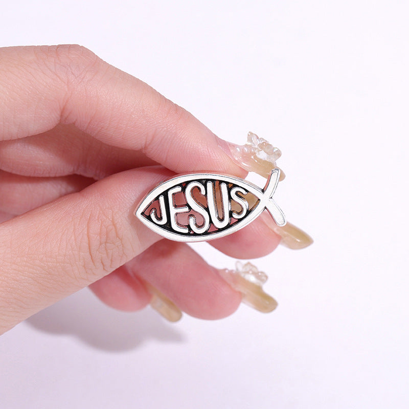 Jesus Fish Christianity Enamel Pins